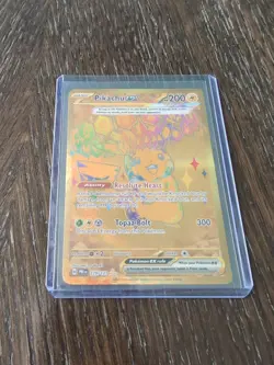 Pokemon TCG Prismatic Evolutions Pikachu EX 179/131 Hyper Rare Gold M/NM - Image 1