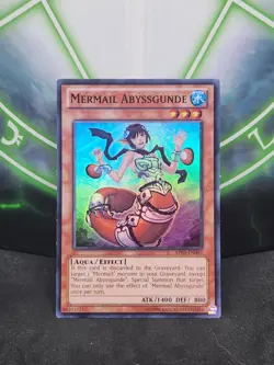 Yugioh Mermail Abyssgunde AP03-EN005 Super Rare LP - Image 1