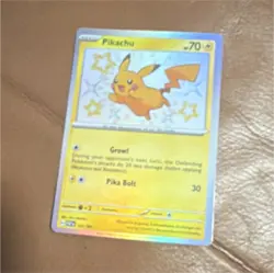 Pokemon Pikachu SVP041 Promo Foil SV: Paldean Fates 70 HP Lightning Card - Image 1