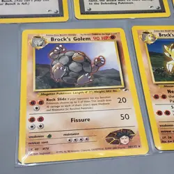 Pokemon Gym Challenge & Heroes Card Lot Koga, Lt.Surge, Misty + Brock's 2x RARE - Image 5