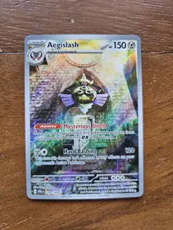 Aegislash 210/182 Illustration Rare Holo Pokemon Card Paradox Rift Full Art - Image 1