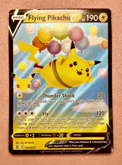 Flying Pikachu V | 006/025 | Celebrations | 2021 Pokemon TCG Card Holo | NM - Image 1