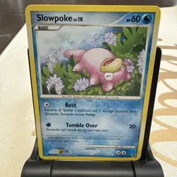 Slowpoke 82/106 Common Great Encounters LP Pokemon Card - Image 1