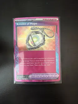 Pokemon TCG Amulet of Hope Trainer Card 162/191 Surging Sparks Ace - Image 1