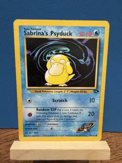 Pokemon TCG Sabrina's Psyduck 99/132 Gym Challenge Common Card WOTC Vintage - Image 1