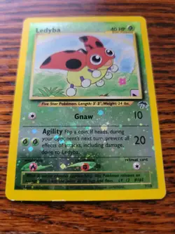 Ledyba 7/18 Southern Islands Reverse Holo Promo Single Pokemon Card MP - Image 1