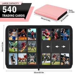 30 Pack 9 Pocket Card Binder, Premium Zip Trading Card Binder, 540 Large Capa... - Image 2
