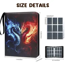 Card Binder 900 Pockets, Trading Card Binder 9 Pocket Card Collector Album Ca... - Image 5