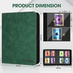 Top Loader Binder, 4 Pockets Card Binder Holds 112 Top Loaders, Premium Tradi... - Image 2