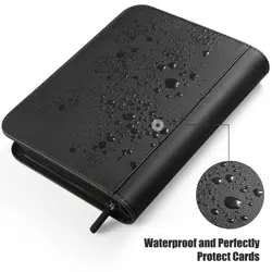 Card Binder 4 Pocket with Zipper, 288 Pockets Trading Card Holder Book, Premi... - Image 4