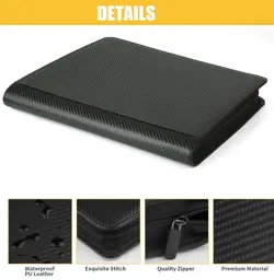 Premium Ringless Trading Card Binder - 1024 Capacity, 16 Side-Loading Pockets... - Image 2