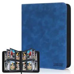 Top Loader Card Binder 4 Pocket with Sleeves Holds 112 Top Loaders Storage, T... - Image 1