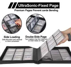 Top Loader Binder, Top Loader Binder for Cards, 9 Pocket, Holds 360 Toploader... - Image 4