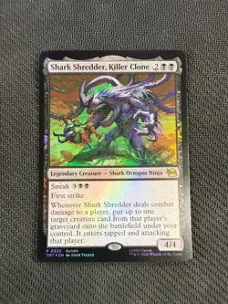 FOIL Shark Shredder, Killer Clone TMT 0320 PROMO MTG Turtles - Image 1