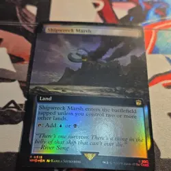 Magic: The Gathering Shipwreck Marsh Foil Rare Land Doctor Who 0515 - Image 1