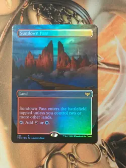 Sundown Pass (Borderless) - Innistrad: Crimson Vow (VOW) -foil -nm - Image 1