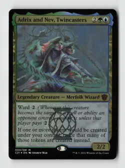 Adrix and Nev, Twincasters (Display Commander) - Thick Stock M Commander 2021 C2 - Image 1