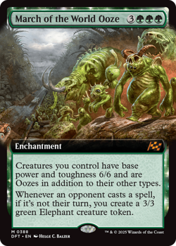 March of the World Ooze (REGULAR) x1 - MTG Aetherdrift DFT #388 - Image 1