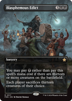 Blasphemous Edict (REGULAR) x1 - MTG Foundations FDN #317 - Image 1
