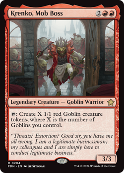 Krenko, Mob Boss (REGULAR) x1 - MTG Foundations FDN #204 - Image 1