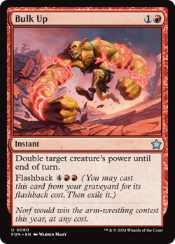 Bulk Up (REGULAR) x1 - MTG Foundations FDN #80 - Image 1