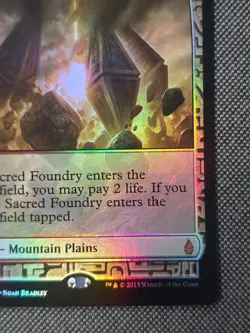 MTG Sacred Foundry Foil Zendikar Expedition English LP - Image 5