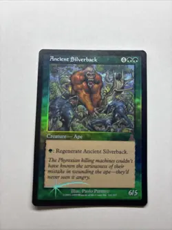 MTG Ancient Silverback- Urza’s Destiny- Rare- MP- FOIL - Image 1