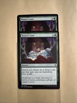 X2 MTG Nature’s Lore CLB 0244 C NM Regular - Image 1