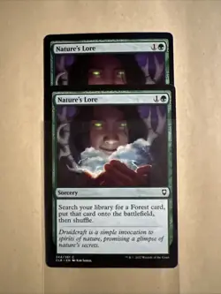 X2 MTG Nature’s Lore CLB 0244 C NM Regular - Image 2