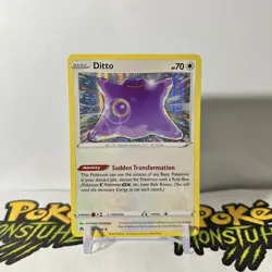 Ditto 107/159 - Pokemon Crown Zenith Sword & Shield Holo Rare Card - NM - Image 1