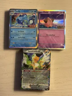 Pokemon Cleffa/Palafin Stamped Build n Battle Packs 036 & 037 SEALED + BONUS - Image 1