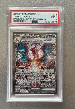 2023 POKEMON OBF EN-OBSIDIAN FLAMES SPECIAL ILLUSTRATION RARE CHARIZARD EX PSA 9 - Image 1