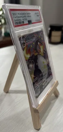 Pokemon 2021 Charizard VMAX SV107/SV122 Shining Fates Shiny Holo PSA 9 - Image 4