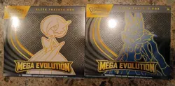 Pokemon TCG Mega Evolution Elite Trainer Box ETB Lot of 2 Lucario and Gardevoir - Image 1