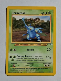 Pokemon - Heracross - Neo Destiny 41/105 - Uncommon - LP - Image 1