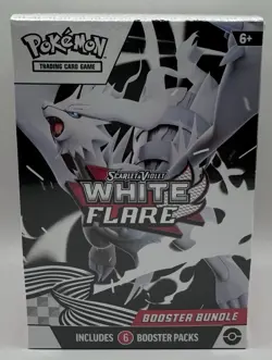 Pokemon TCG: Scarlet & Violet White Flare Booster Bundle 6 Packs Factory Sealed - Image 1