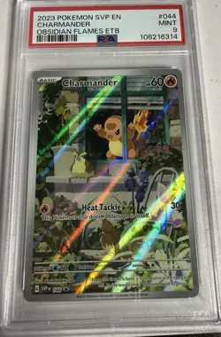 Pokemon TCG Obsidian Flames Charmander SVP Black Star Promo, SVP044, PSA 9 - Image 1