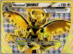 Pokemon TCG Noctowl BREAK Promo Holo XY136 XY Night LP - Image 1