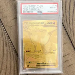 Pokemon Mega Charizard X EX Mega Hyper Rare 130/094 Holo PSA 8 (GOOD CENTERING) - Image 2