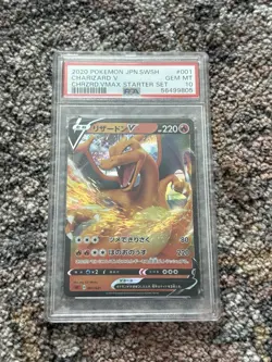 Pokemon Japanese Charizard V 001/021 Vmax Starter Set PSA 10 Gem Mint - Image 1