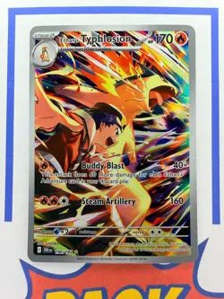 Ethan's Typhlosion 190/182 Illustration Rare IR Destined Rivals Pokemon TCG - Image 1