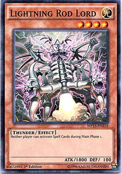 Lightning Rod Lord MP15-EN216 Yu-Gi-Oh! Light Play 1st Edition - Image 1