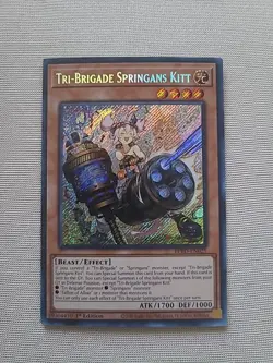 Yu-Gi-Oh! Tri-Brigade Springans Kitt Secret Rare 1st Ed BPRO-EN025 - Image 2