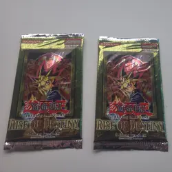 YU-GI-OH! ~ Rise of Destiny 1st Edition 2 Booster Packs factory sealed BOX FRESH - Image 1