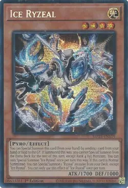 Yugioh! Ice Ryzeal - MP25-EN119 - Prismatic Secret Rare - 1st Edition Near Mint, - Image 1