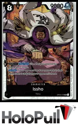 One Piece Pillars of Strength Issho #OP03-078 Super Rare - Image 1