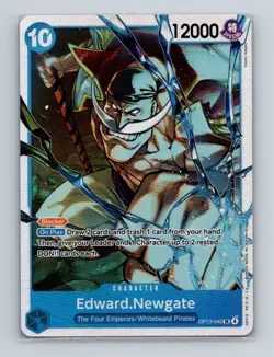 Edward.Newgate OP13-042 One Piece Carrying On His Will Foil Super Rare Card NM+a - Image 1