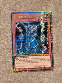 Thunder King Rai-Oh (1st, QCR) - RA03-EN206 - Quarter Century Secret YuGiOh Card - Image 1