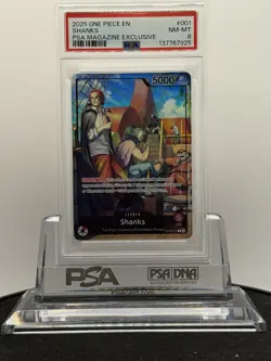 Shanks (2025 PSA Magazine Promo) OP09-001 One Piece Promotion Cards Foil - Image 1