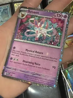 Sylveon - 172 (Cosmos Holo) 172 Sv: Scarlet & Violet Promo Card Massive holo 🩸 - Image 2